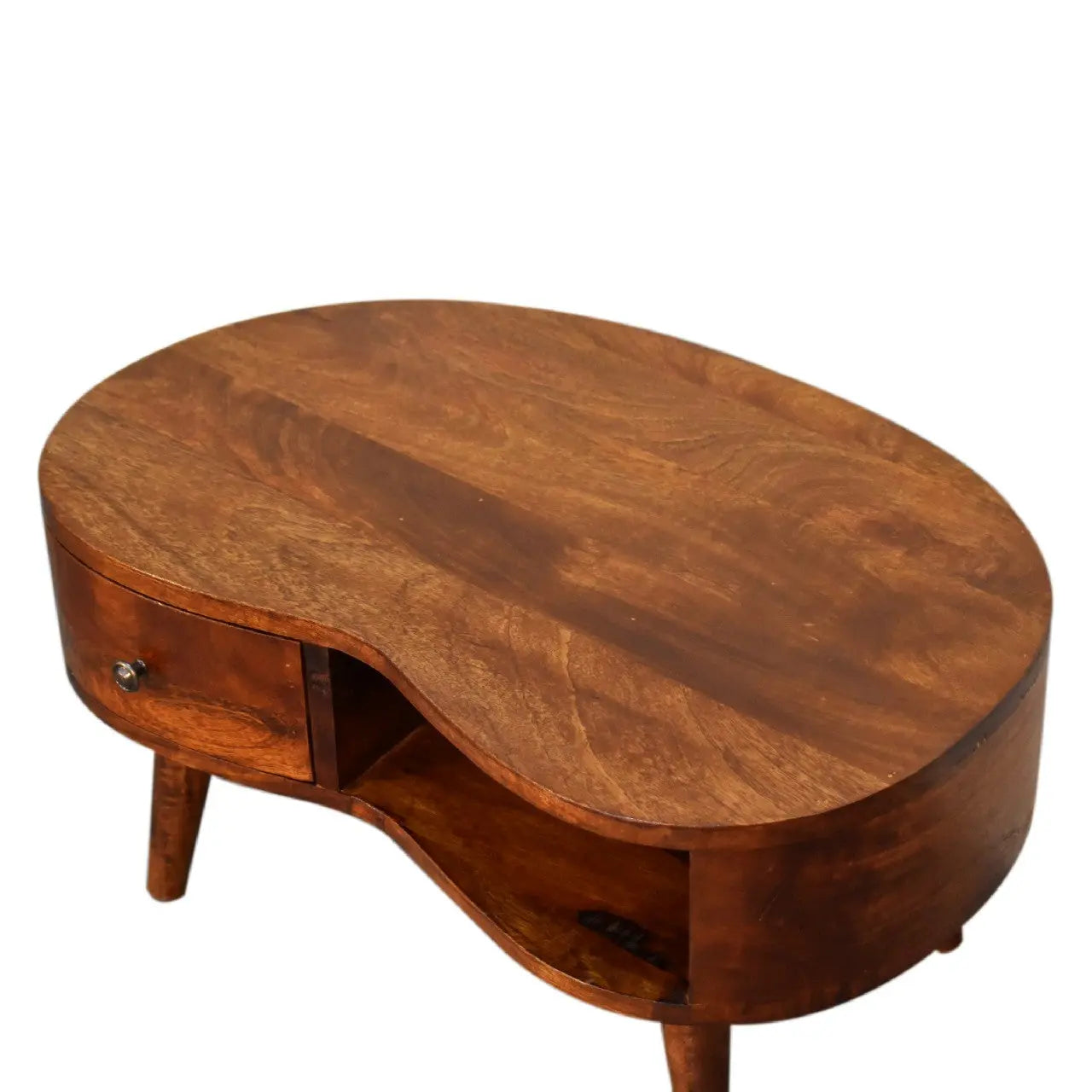Mini Chesnut Wave Coffee Table - Living with Luxury