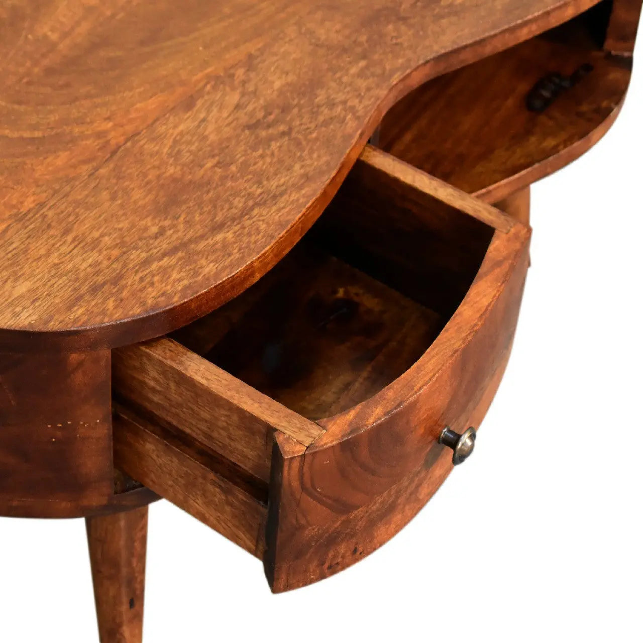 Mini Chesnut Wave Coffee Table - Living with Luxury