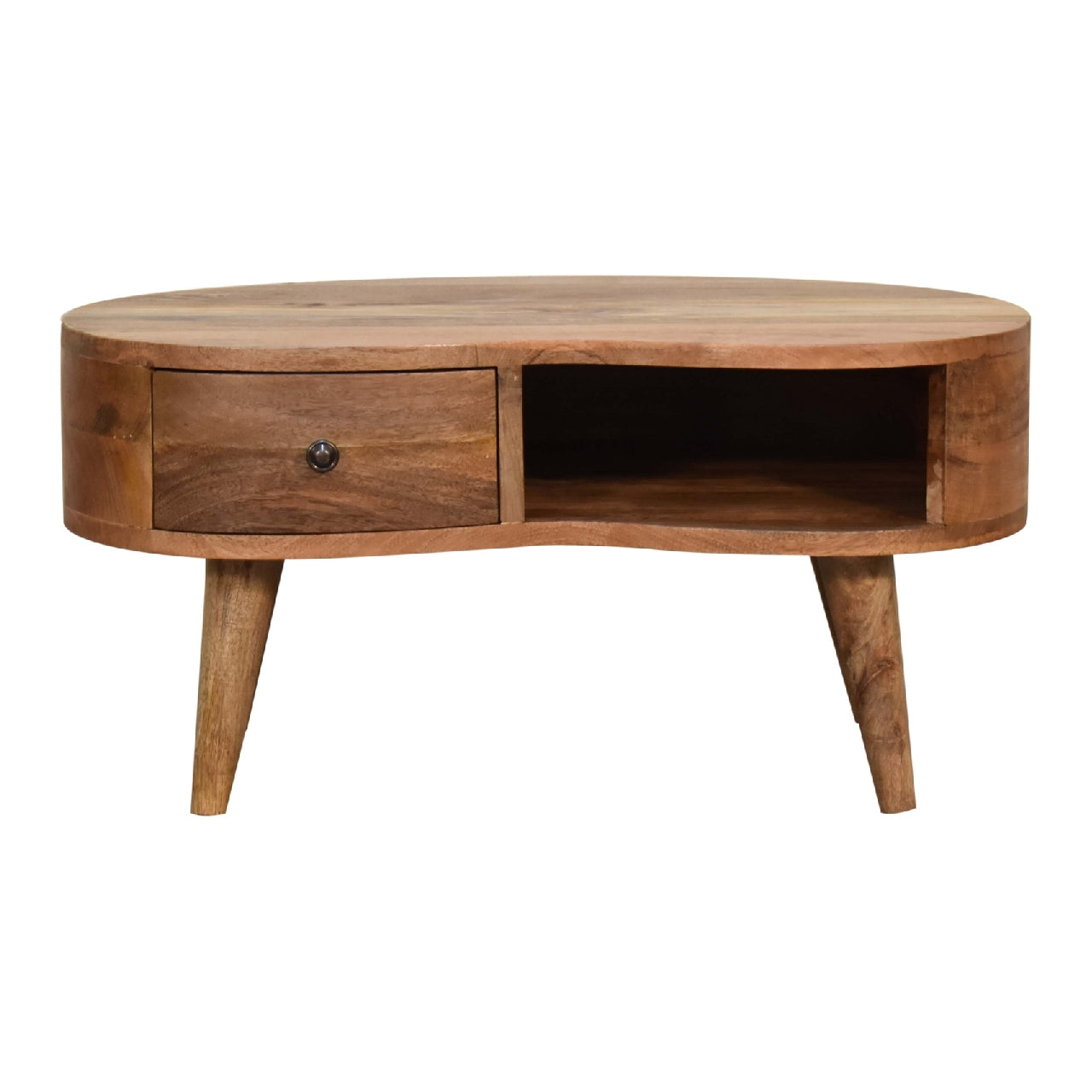 Mini Oak-ish Wave Coffee Table - Living with Luxury