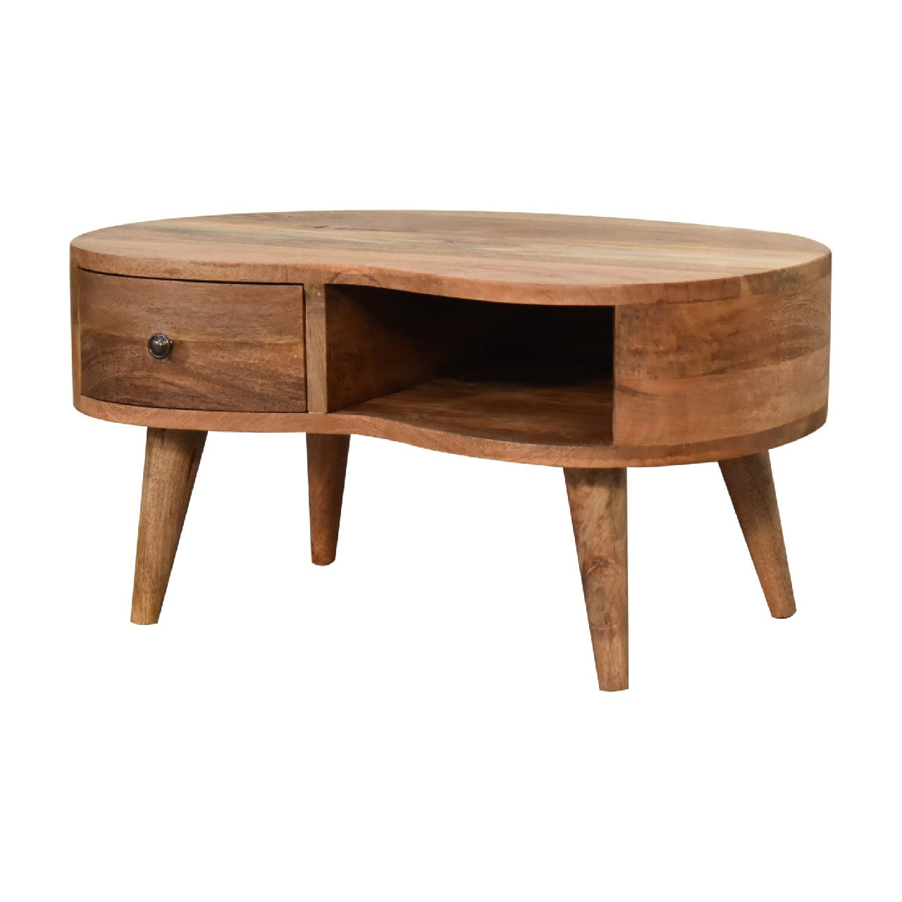 Mini Oak-ish Wave Coffee Table - Living with Luxury