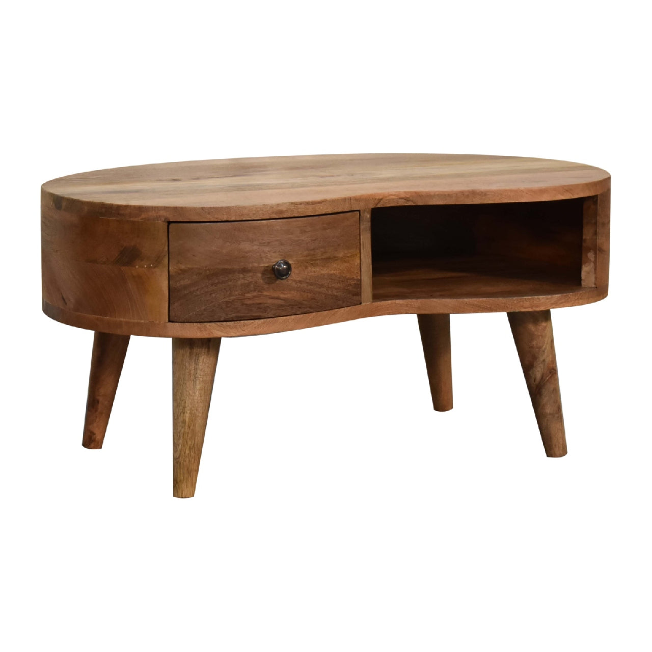 Mini Oak-ish Wave Coffee Table - Living with Luxury