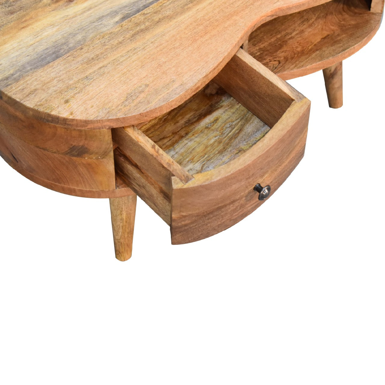 Mini Oak-ish Wave Coffee Table - Living with Luxury