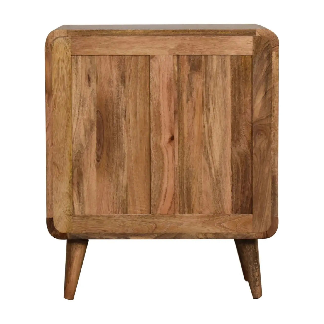 Mini Curved Oak-ish Chest - Living with Luxury