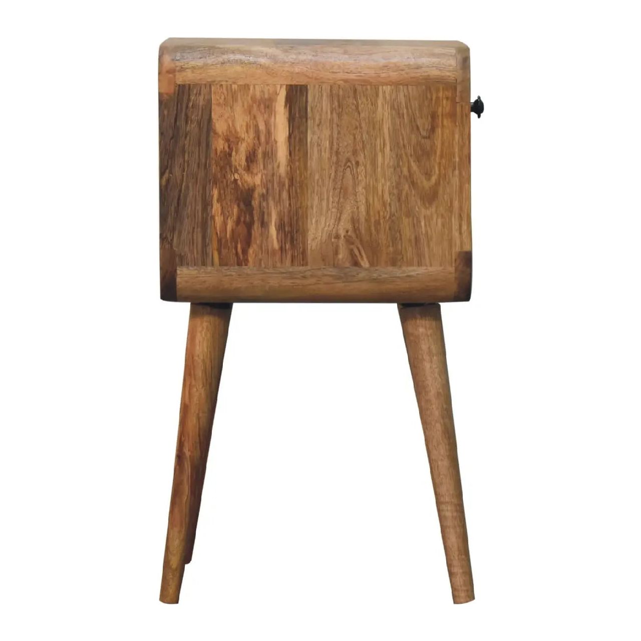 Mini Oak-ish Curve Lower Bedside - Living with Luxury