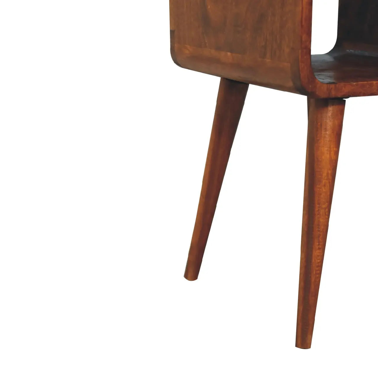 Mini Chestnut Curve Lower Bedside - Living with Luxury