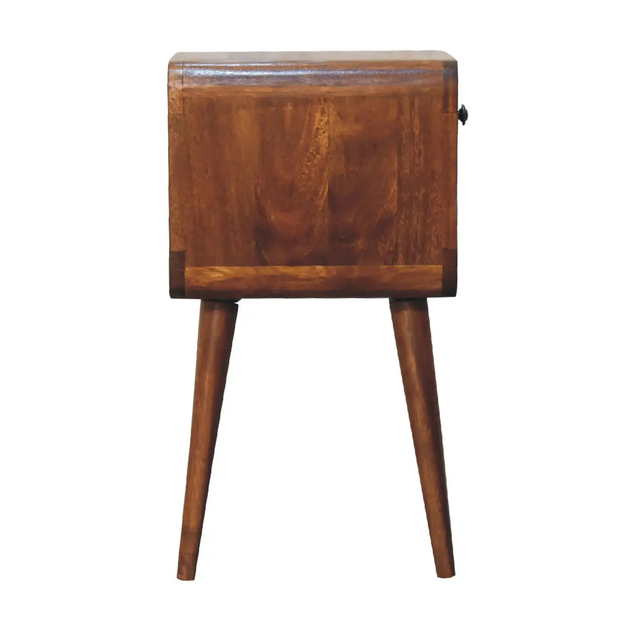 Mini Chestnut Curve Lower Bedside - Living with Luxury