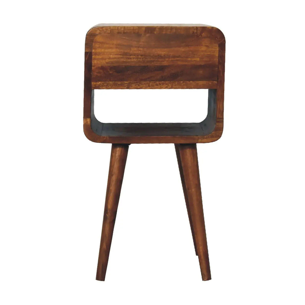 Mini Chestnut Curve Lower Bedside - Living with Luxury