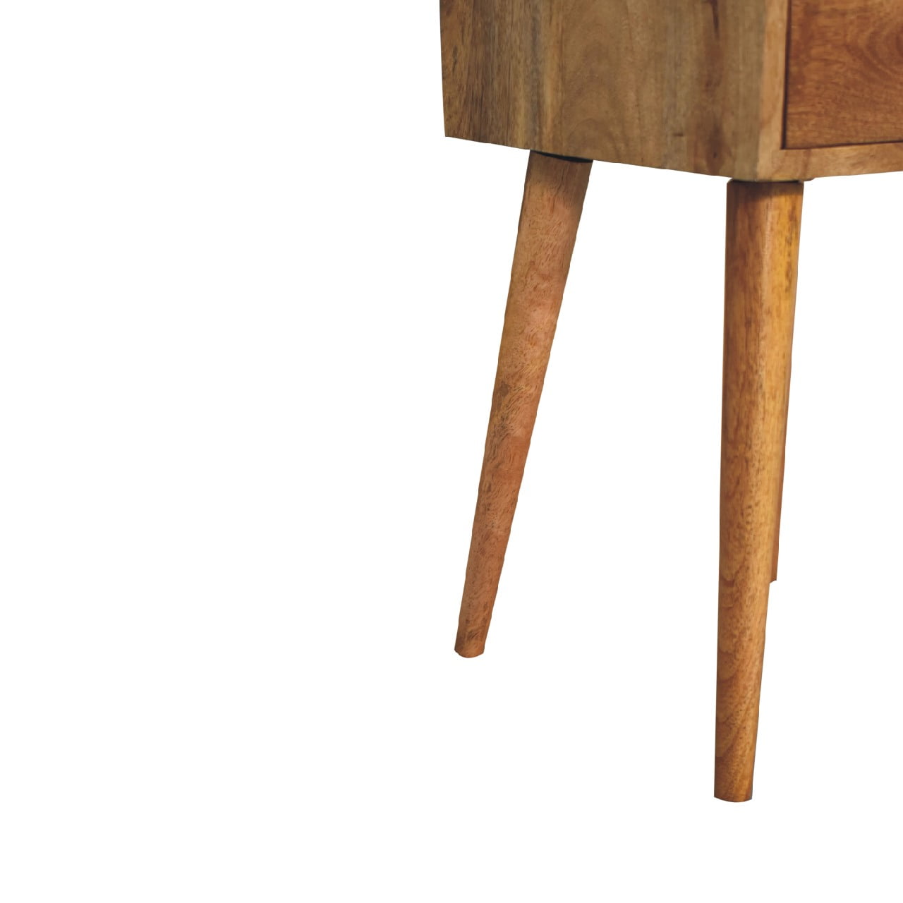 Mini 2 Drawer Oak-ish Bedside - Living with Luxury