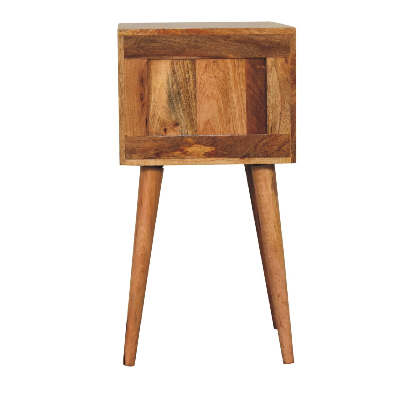 Mini 2 Drawer Oak-ish Bedside - Living with Luxury