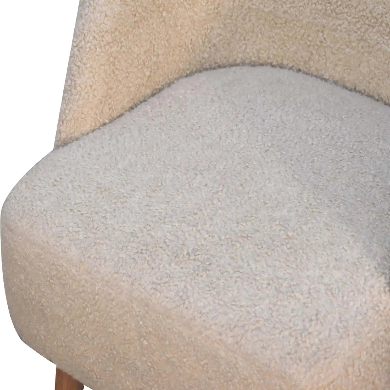 Cream Boucle Tub Chair - Living with Luxury