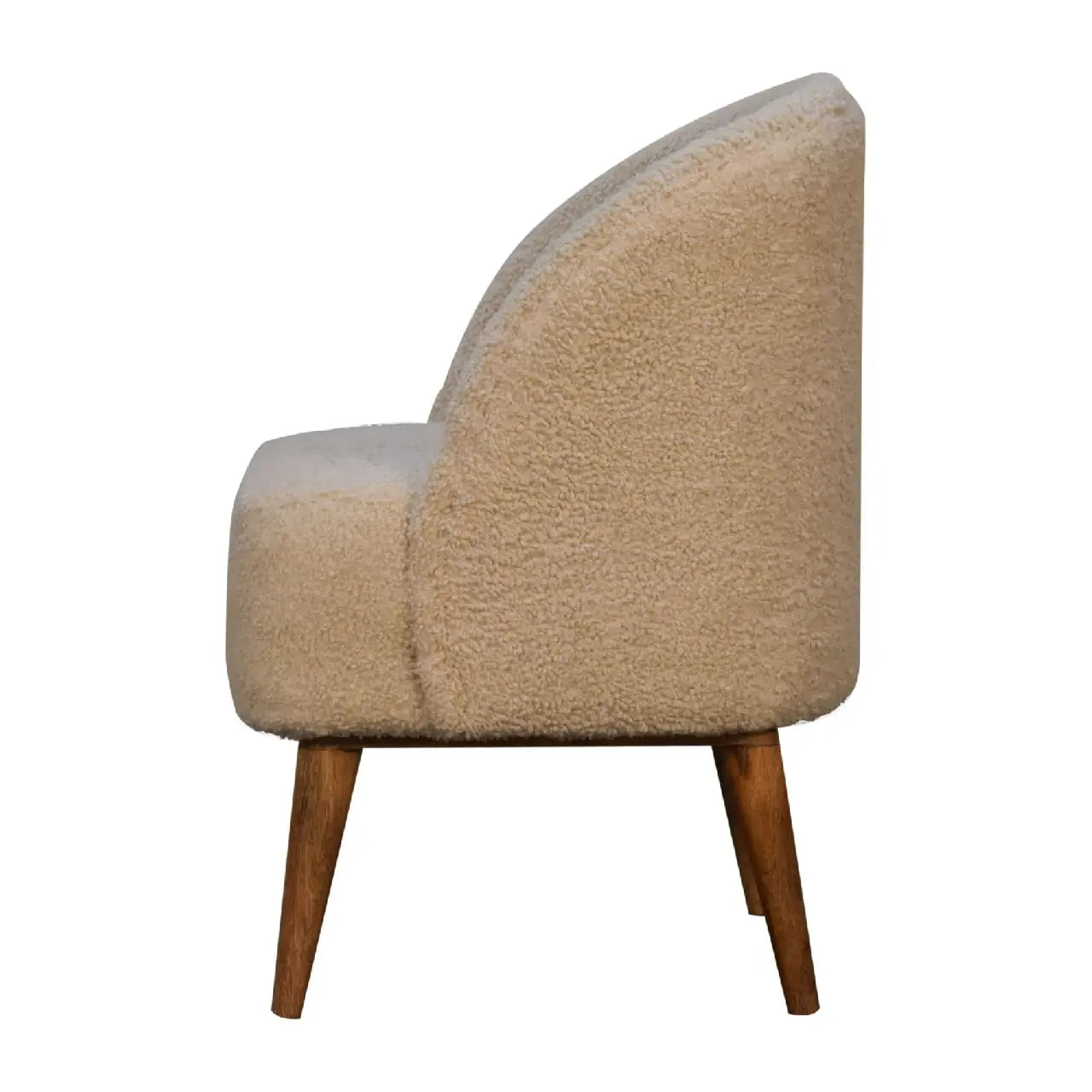 Cream Boucle Tub Chair - Living with Luxury