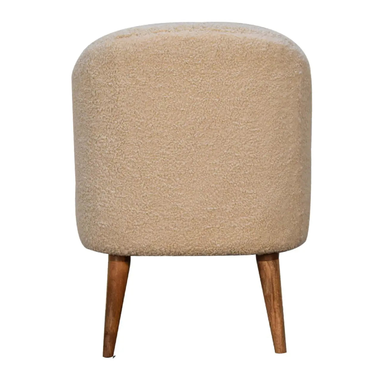 Cream Boucle Tub Chair - Living with Luxury