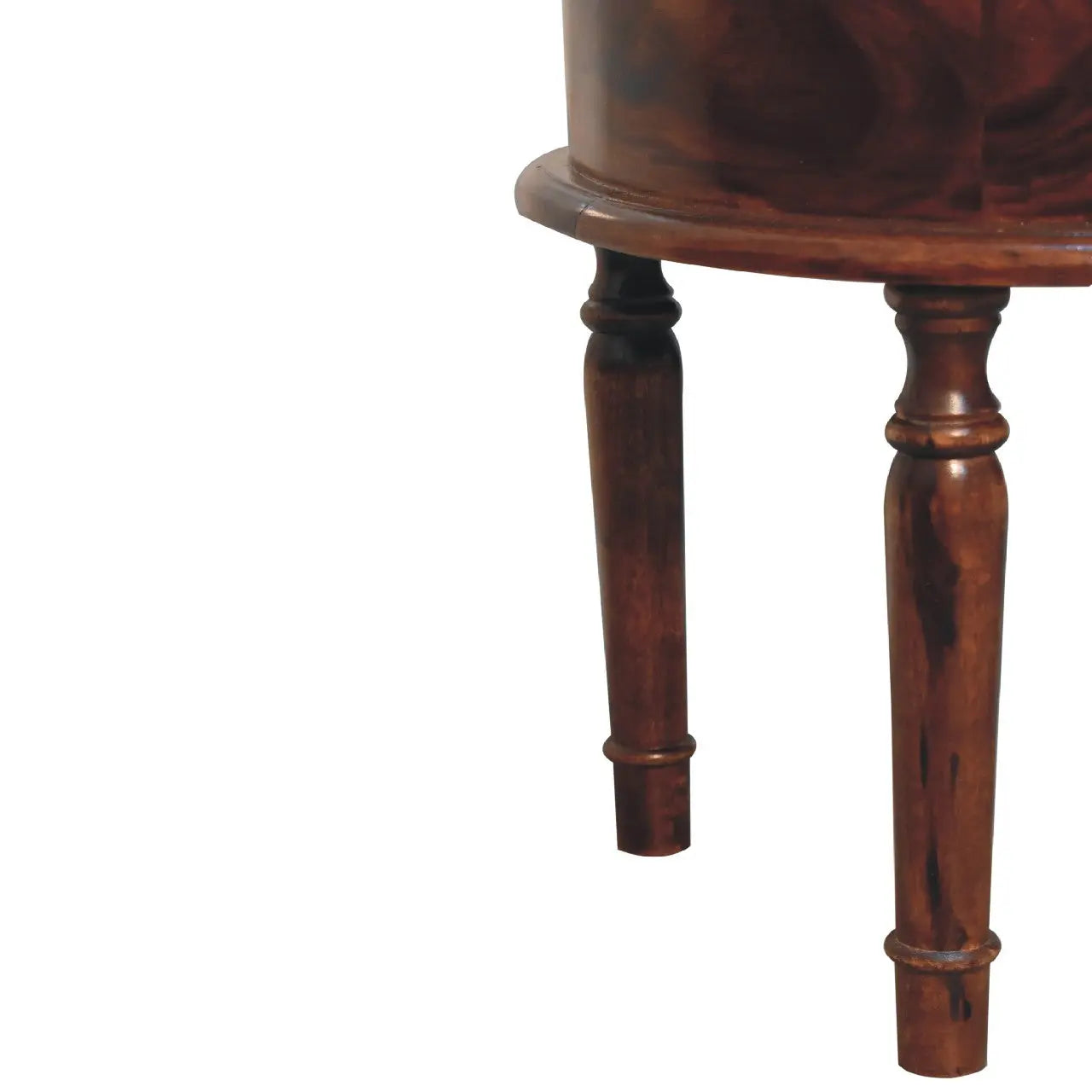Honey finish Turned Leg Bedside - Living with Luxury
