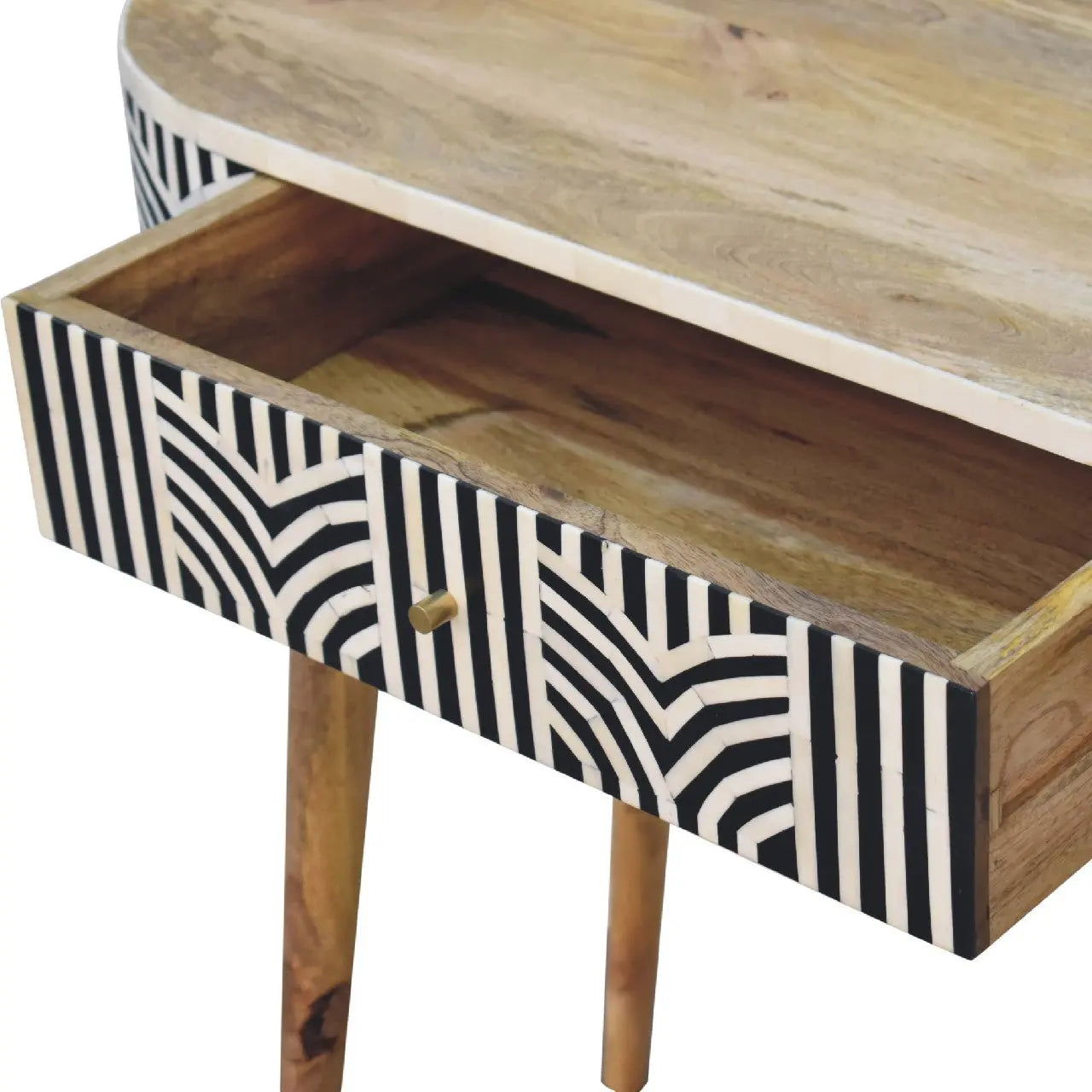 Edessa Bone Inlay Console Table - Living with Luxury