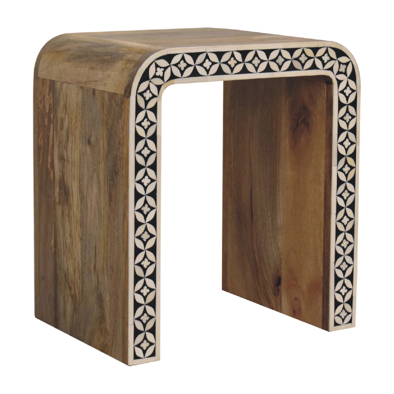 Edessa Bone Inlay End Table Living with Luxury