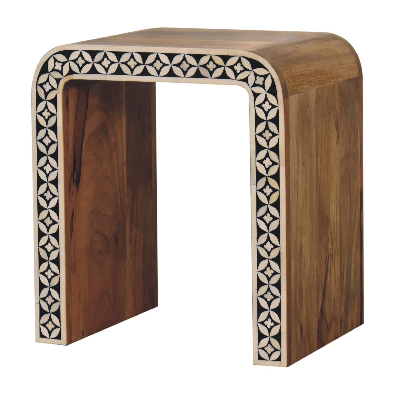 Edessa Bone Inlay End Table Living with Luxury