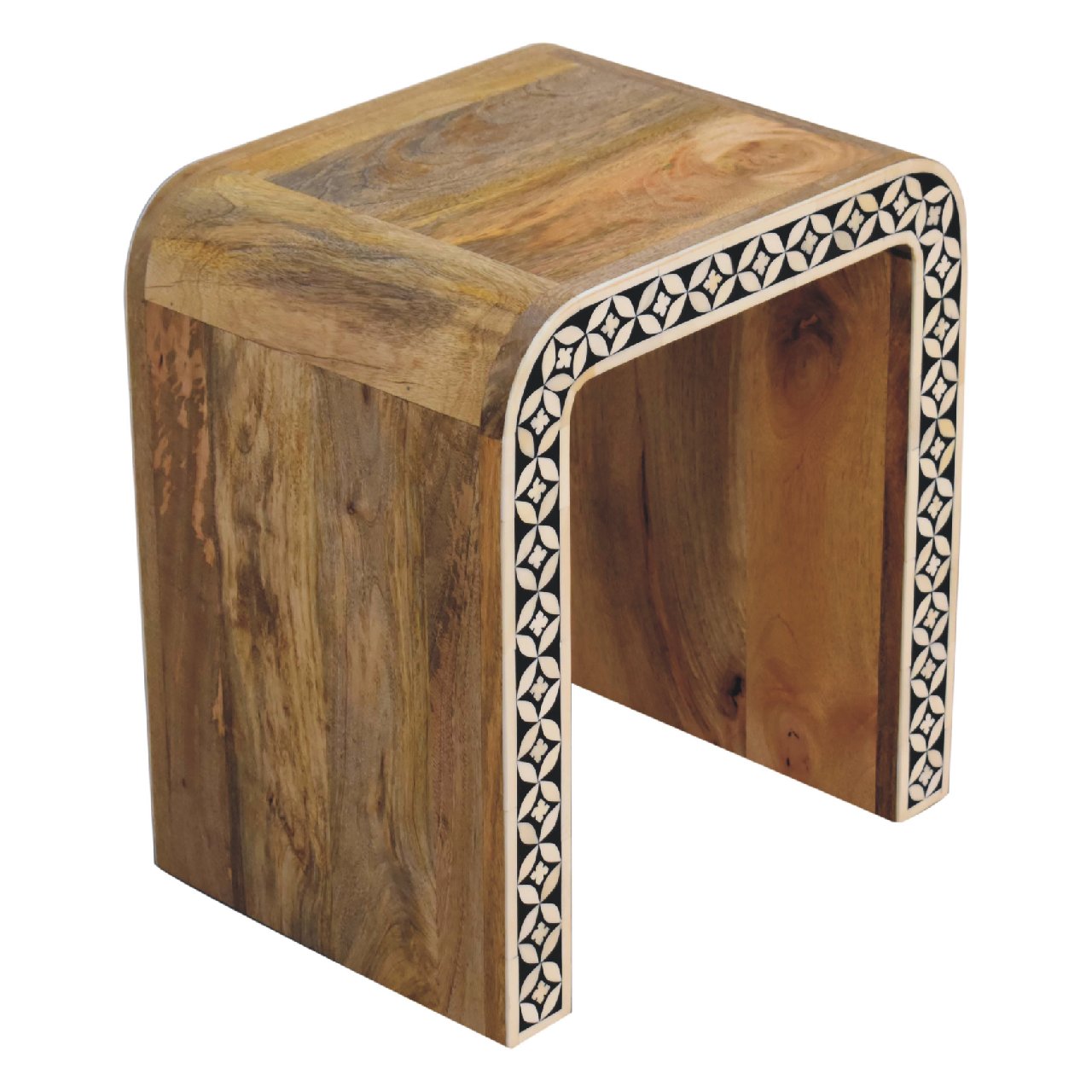 Edessa Bone Inlay End Table Living with Luxury