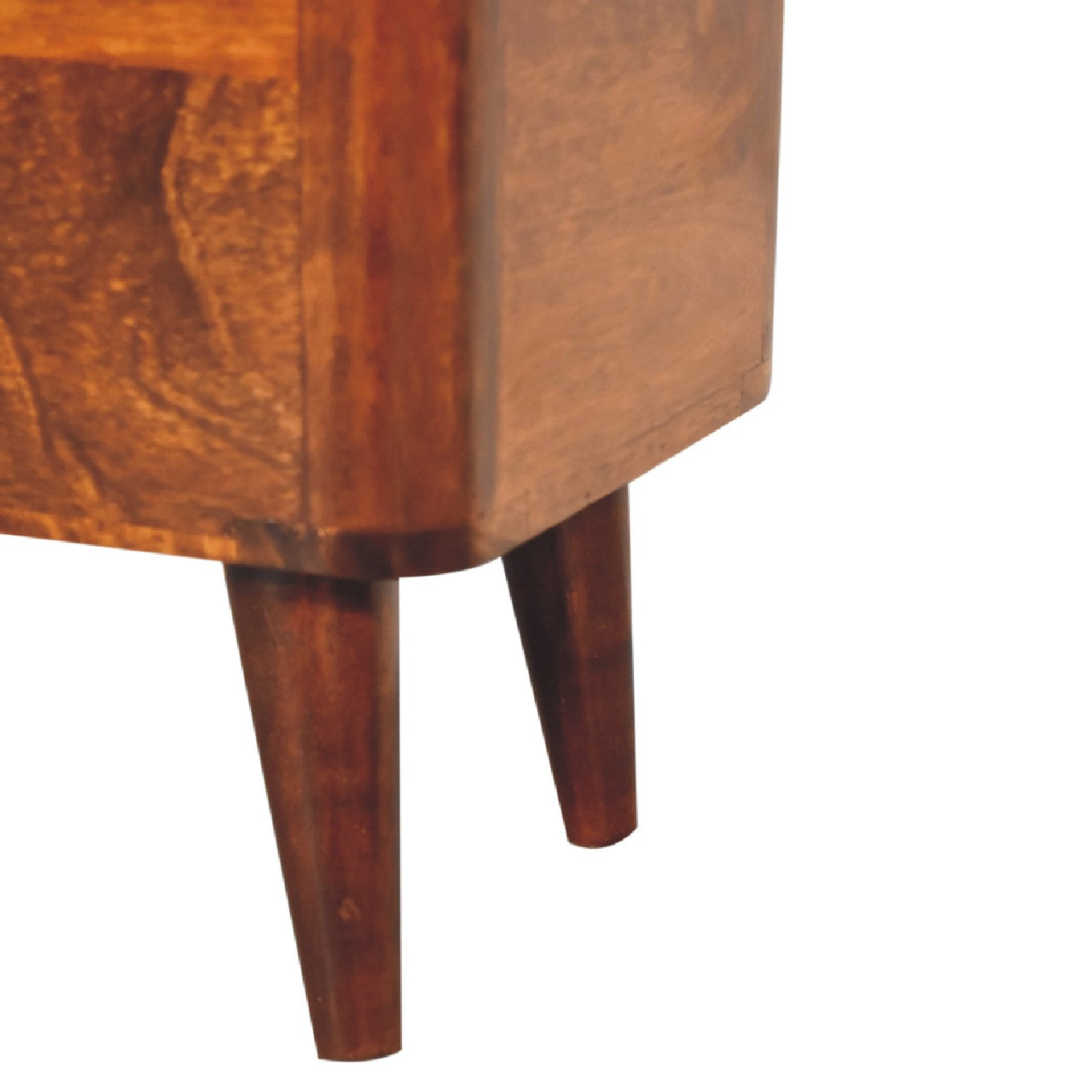 Chestnut Lid-up Storage Stool - Living with Luxury
