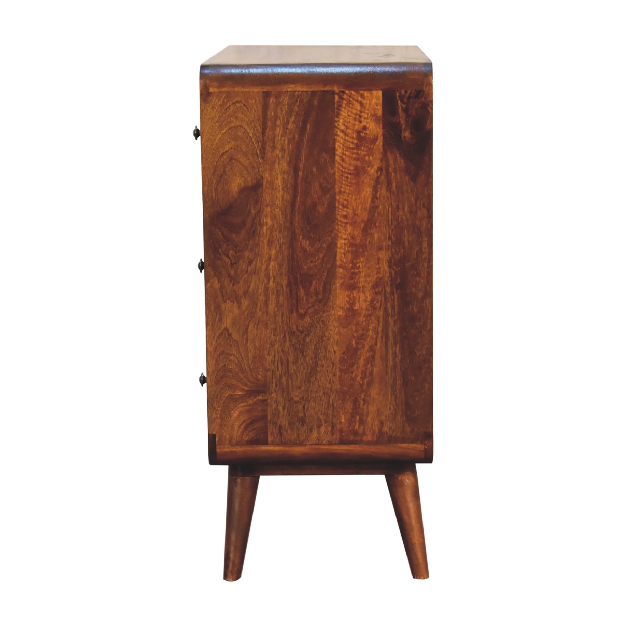 3 over 2 Curved Chestnut Chest Living with Luxury