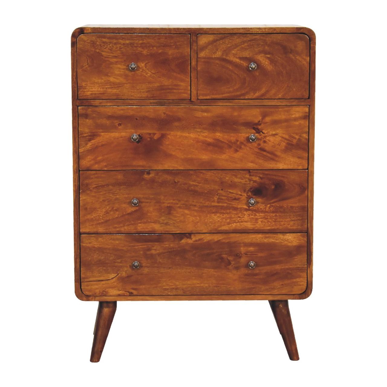 2 over 3 Curved Chestnut Chest