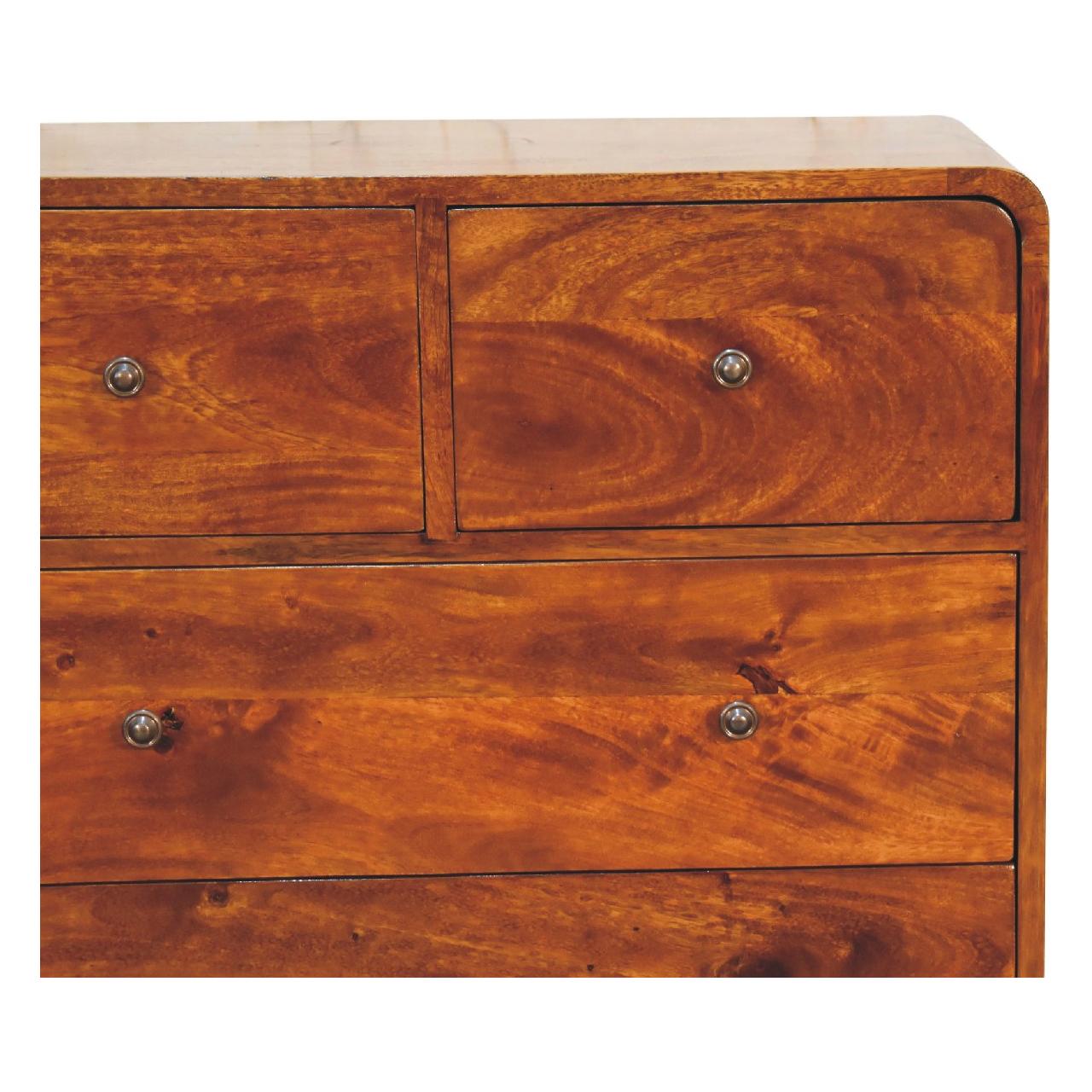 2 over 3 Curved Chestnut Chest