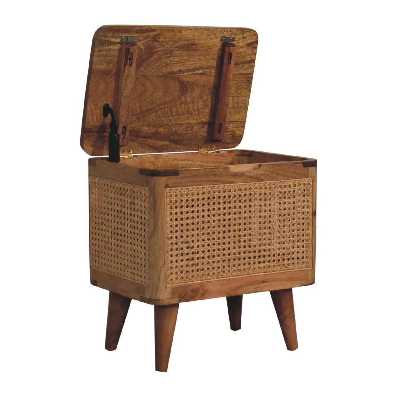 Larissa Lid-up Storage Stool - Living with Luxury