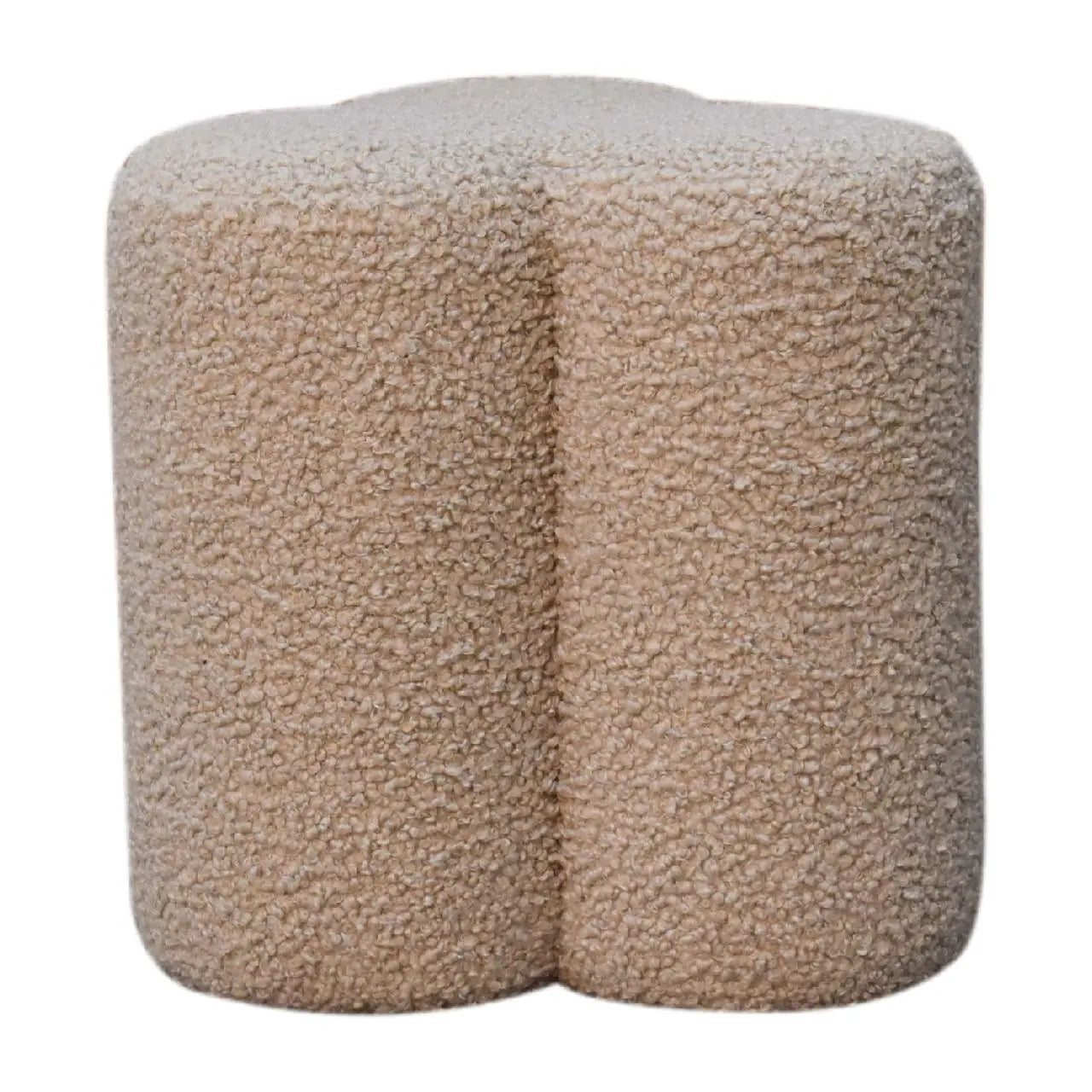 Mud Boucle Clover Footstool - Living with Luxury