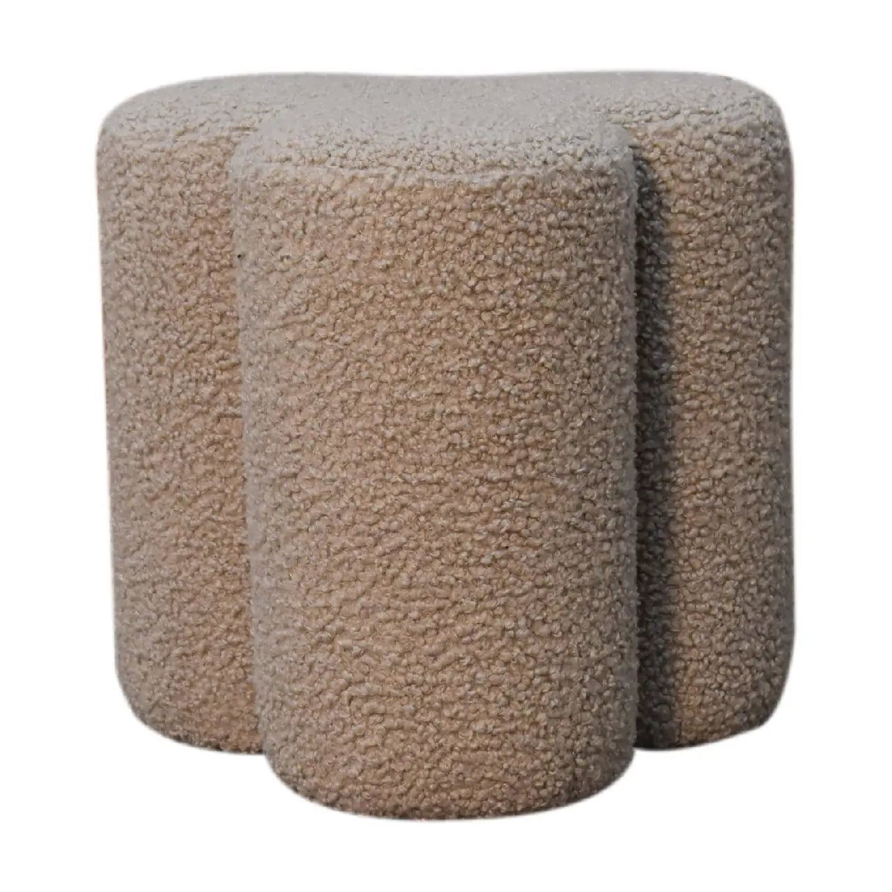 Mud Boucle Clover Footstool - Living with Luxury
