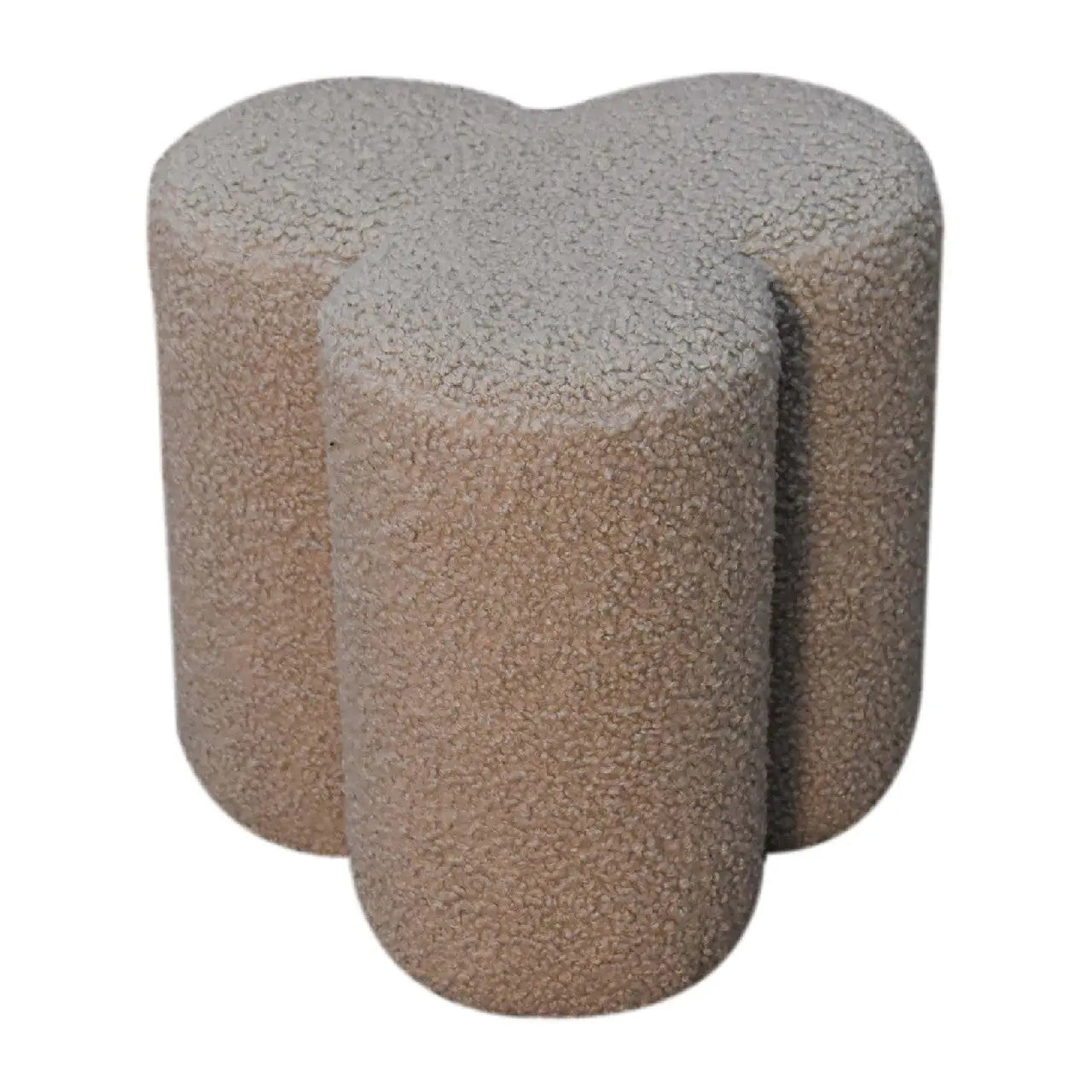 Mud Boucle Clover Footstool - Living with Luxury