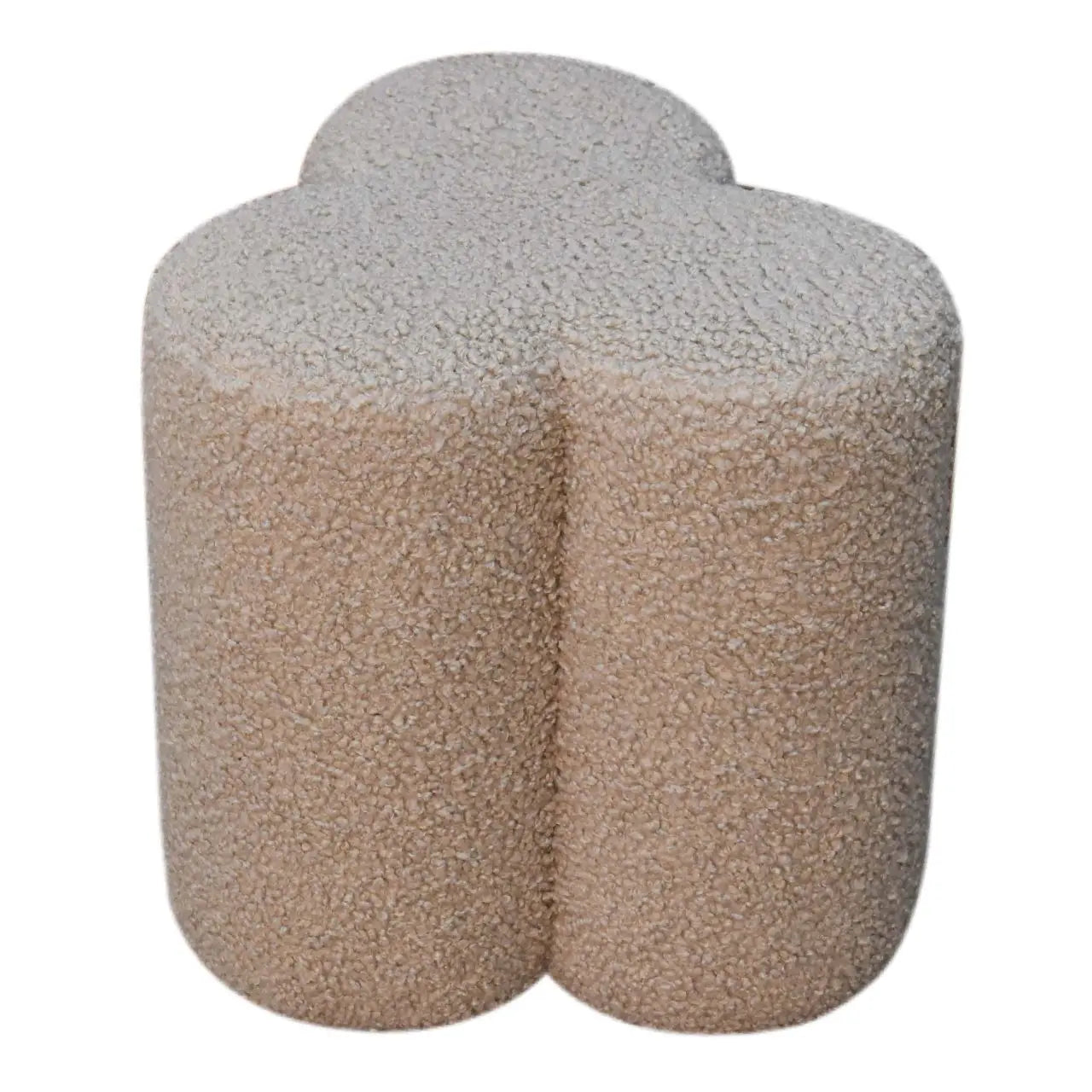 Mud Boucle Clover Footstool - Living with Luxury