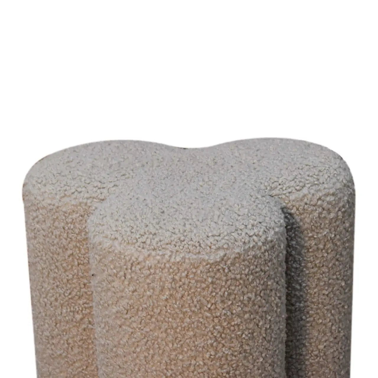 Mud Boucle Clover Footstool - Living with Luxury