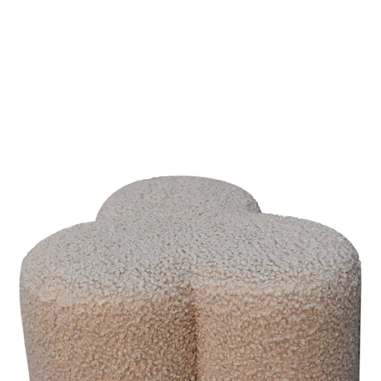 Mud Boucle Clover Footstool - Living with Luxury