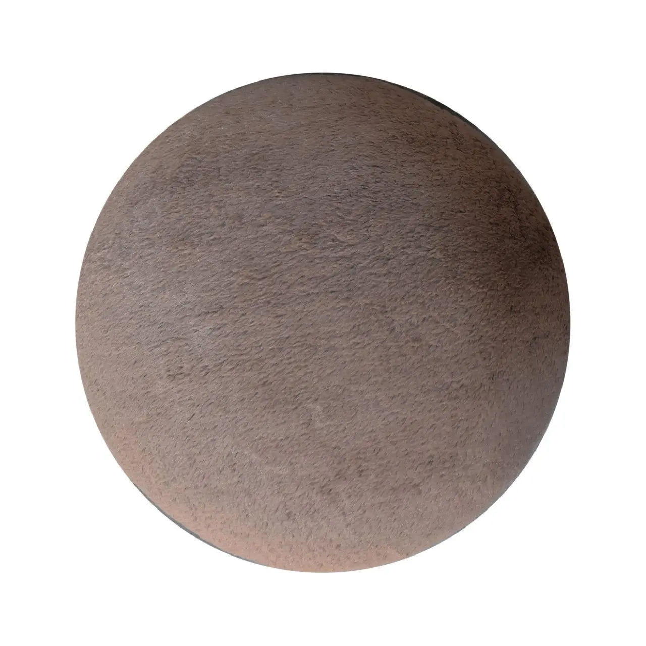 Mocha Faux Fur Mushroom Footstool - Living with Luxury