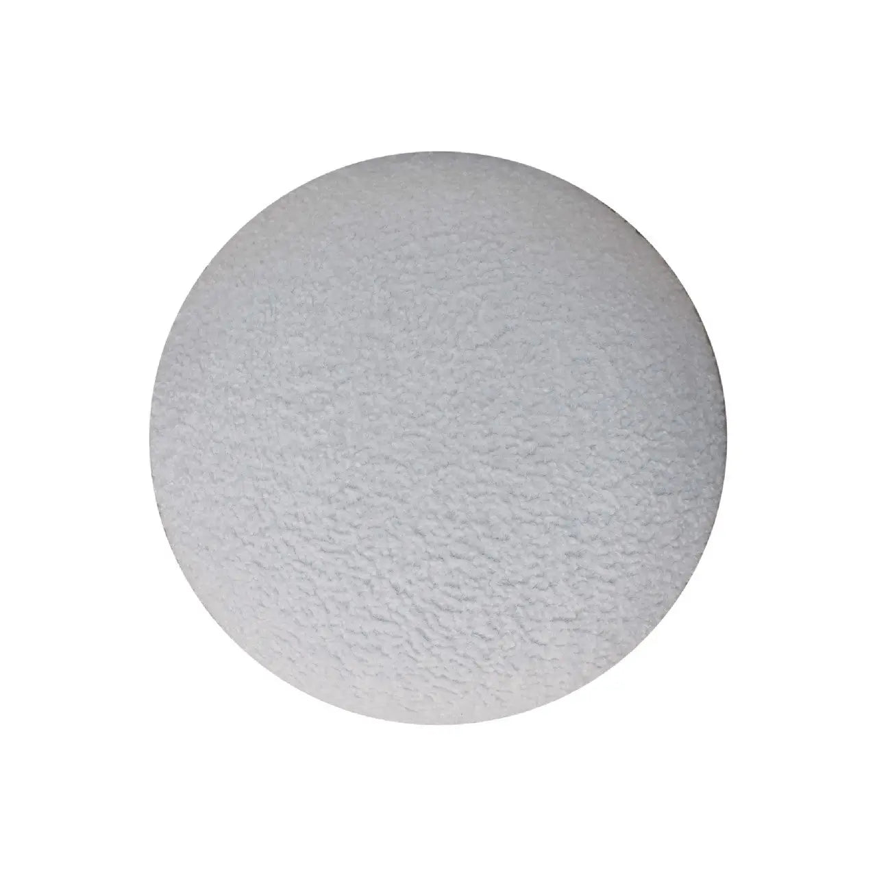 White Boucle Mushroom Footstool - Living with Luxury