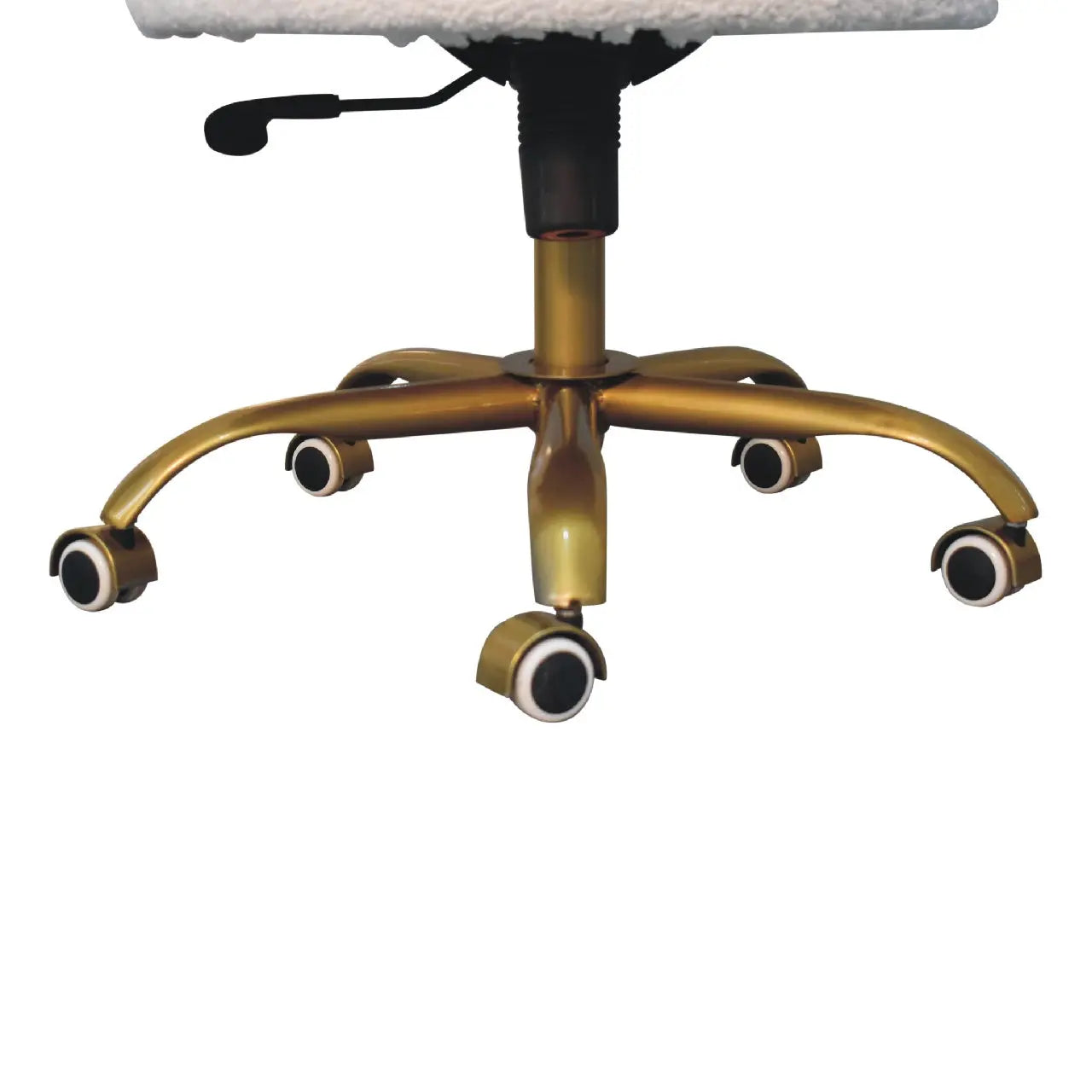 White Boucle Swivel Chair - Living with Luxury