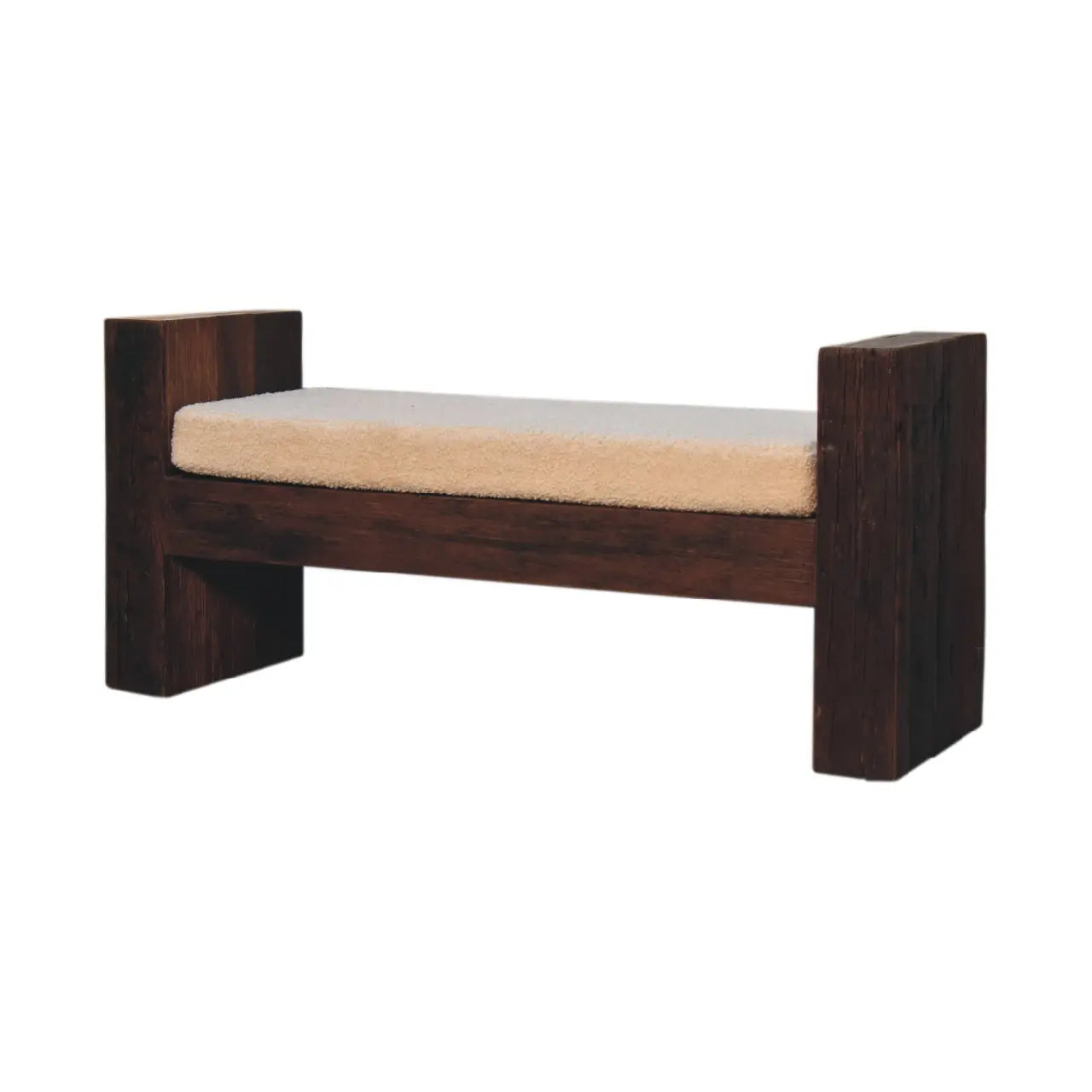 Reclaimed Boucle Bench - Living with Luxury
