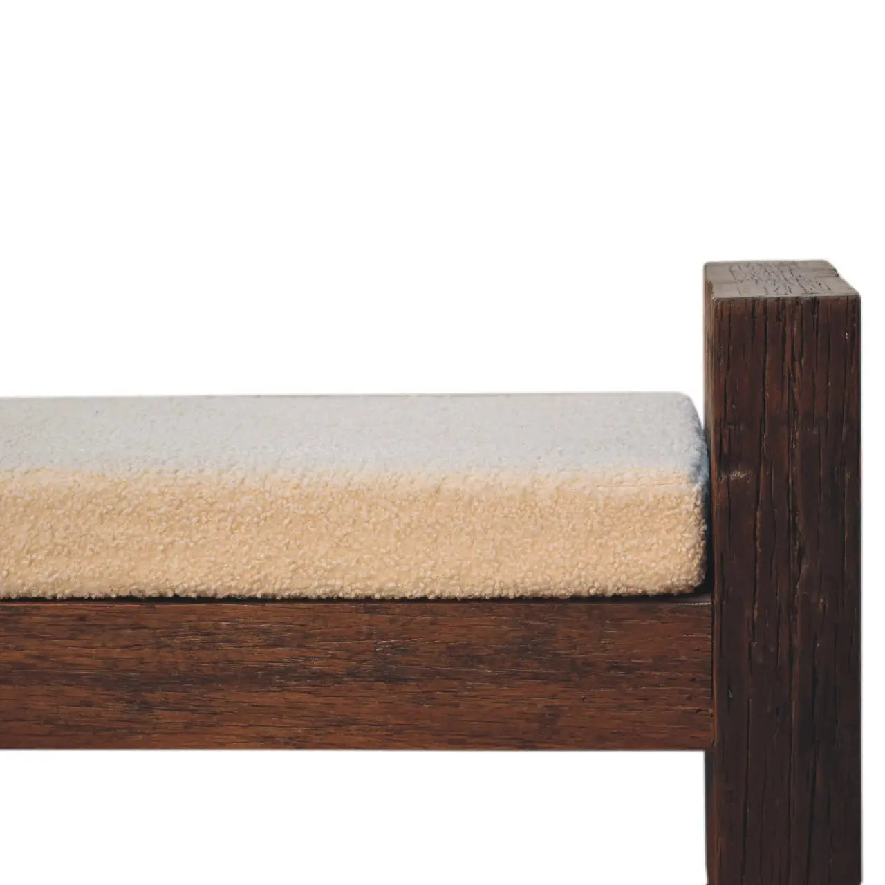 Reclaimed Boucle Bench - Living with Luxury