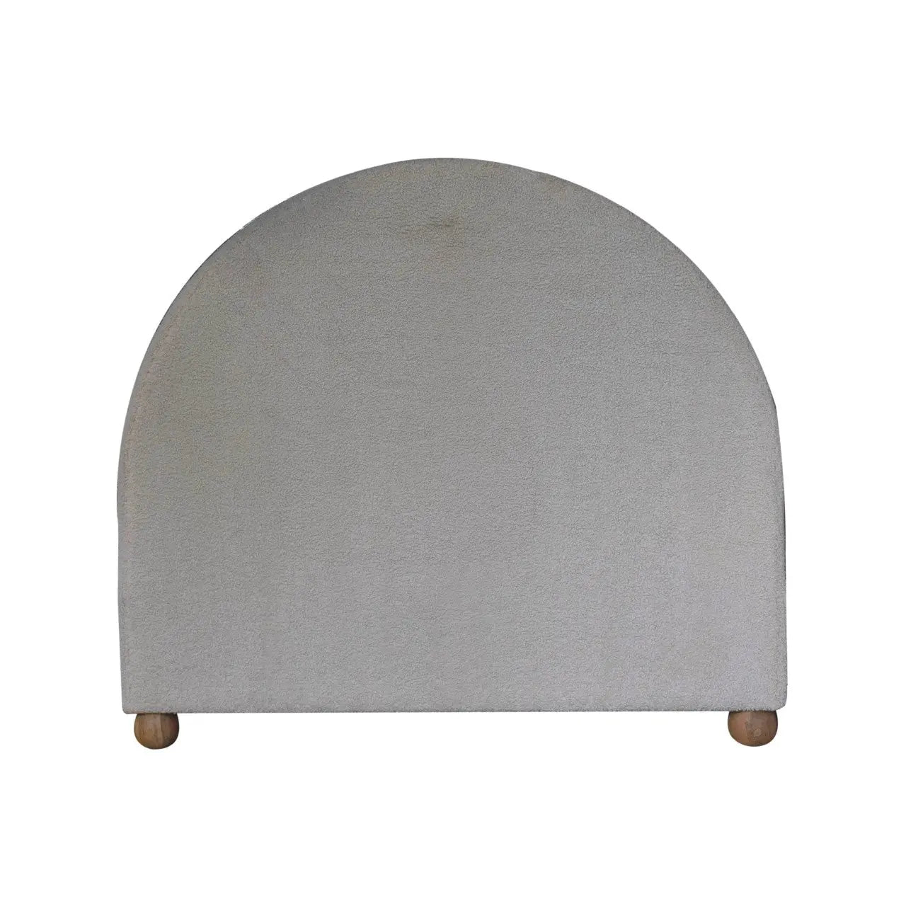 Cream Boucle Double Bed - Living with Luxury