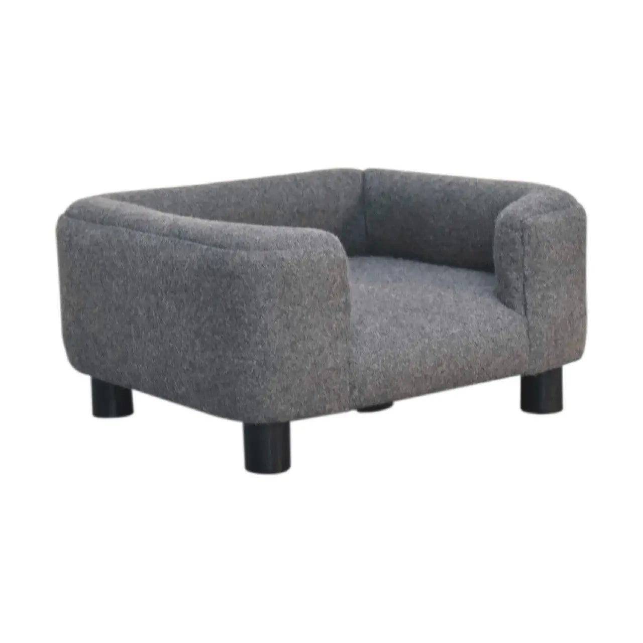 Mini Battleship Tweed Pet Sofa Bed - Living with Luxury