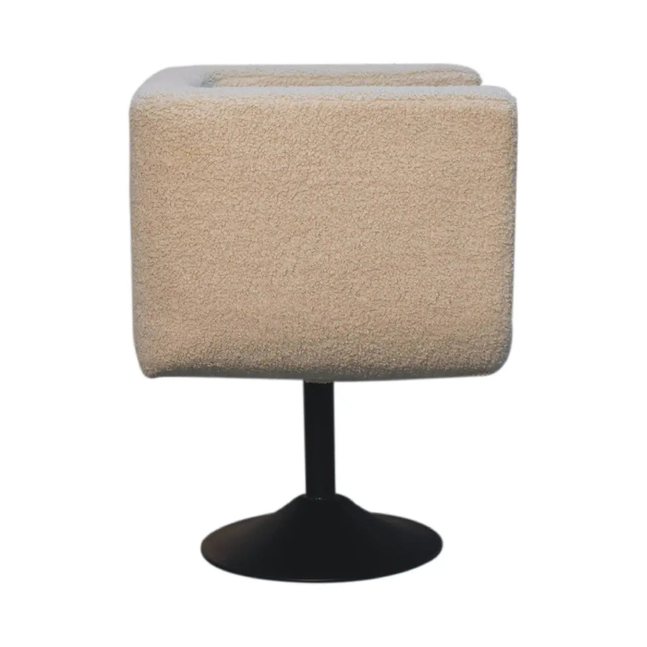 Cream Boucle Swivel Chair - Living with Luxury