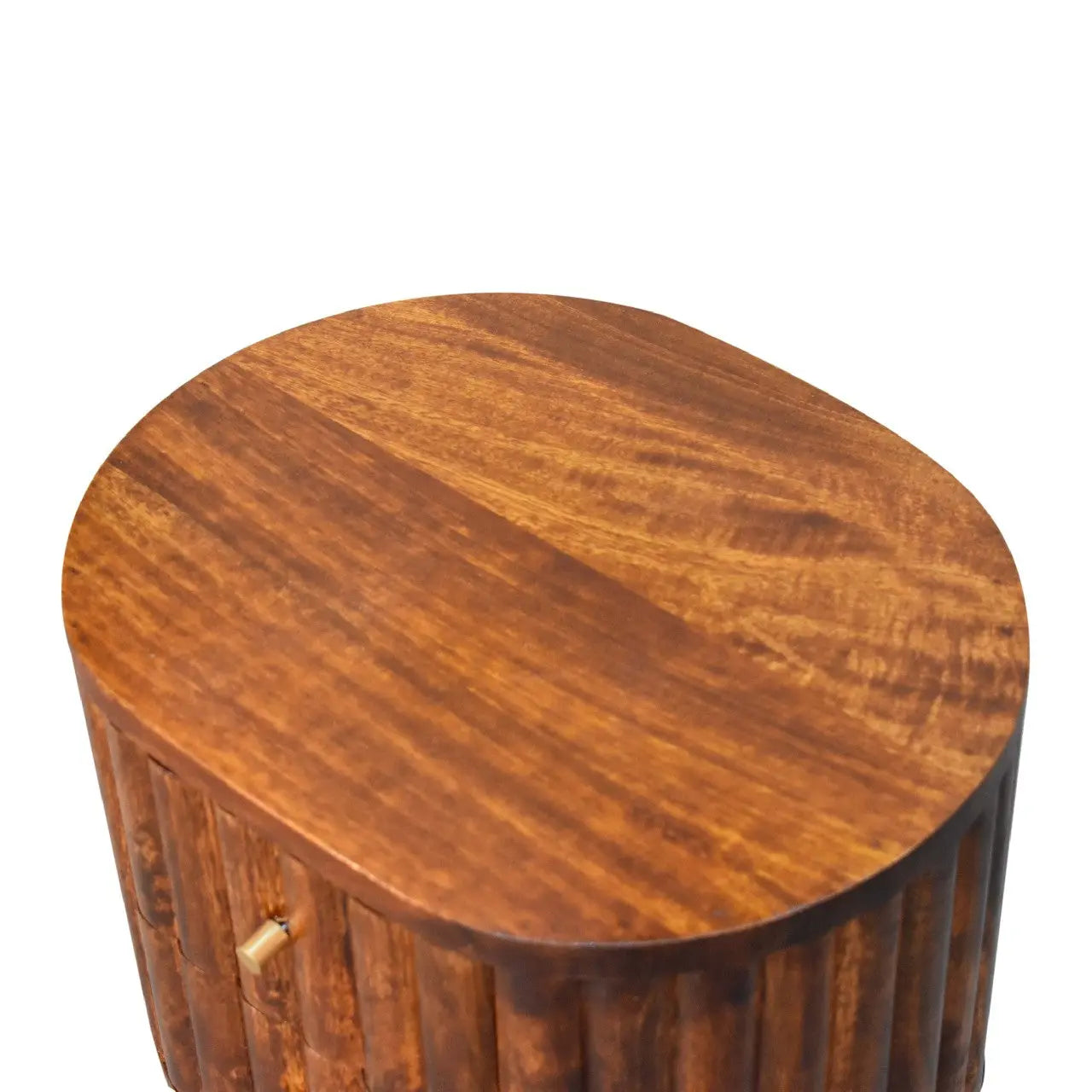 Stripe Chestnut Bedside - Living with Luxury
