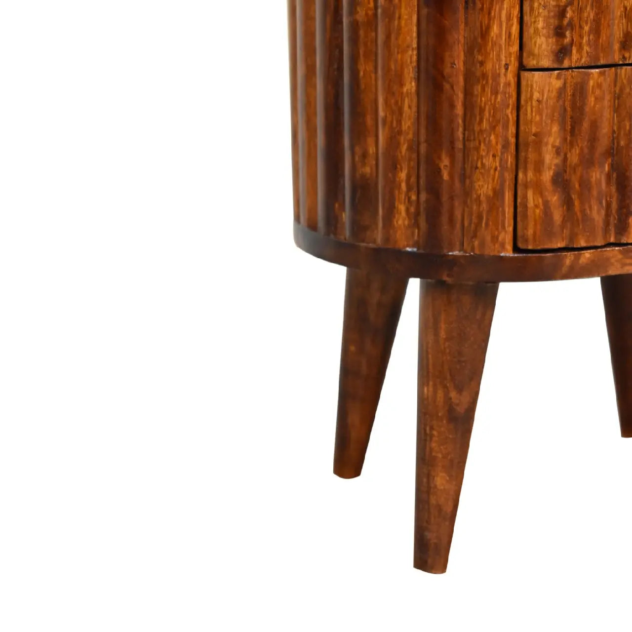Stripe Chestnut Bedside - Living with Luxury