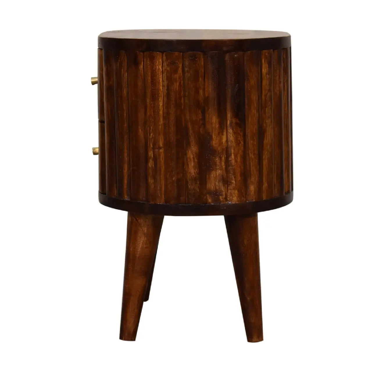 Stripe Chestnut Bedside - Living with Luxury
