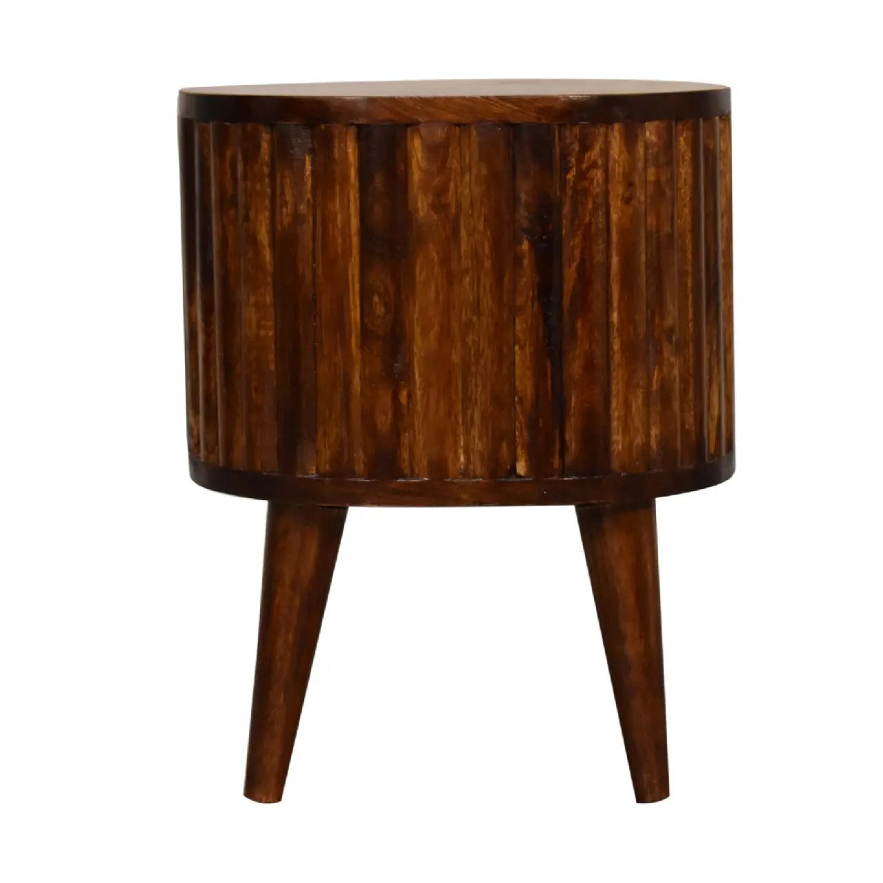 Stripe Chestnut Bedside - Living with Luxury