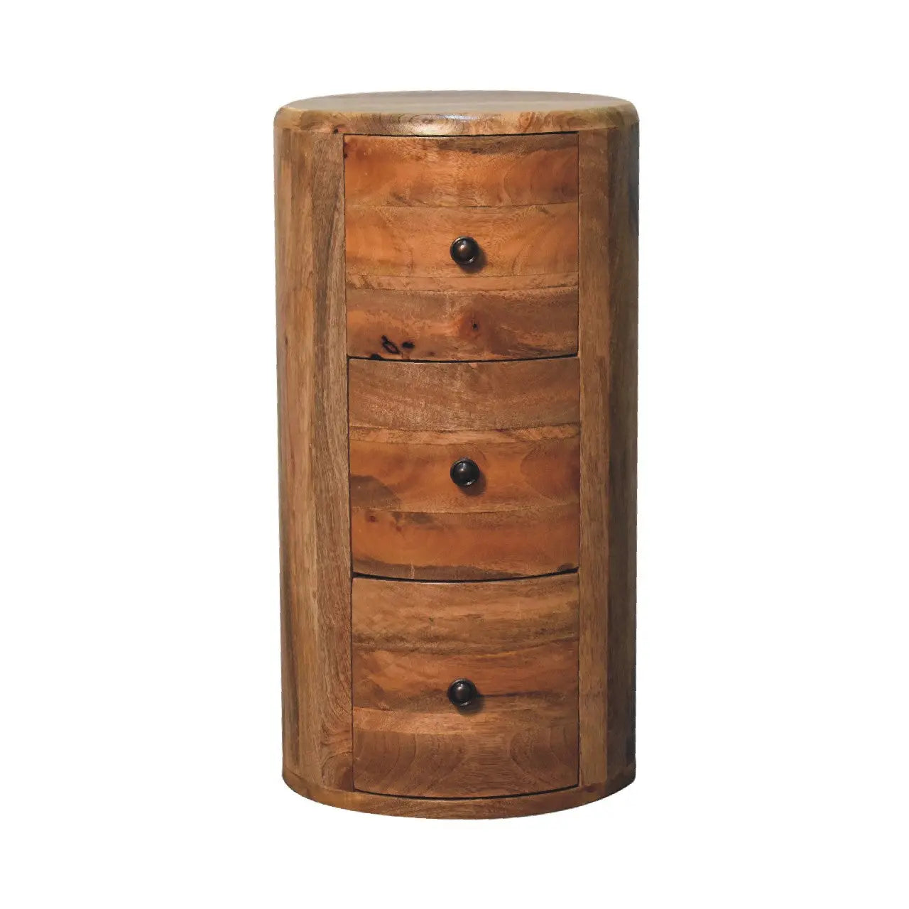 Oak-ish Drum Chest - Living with Luxury