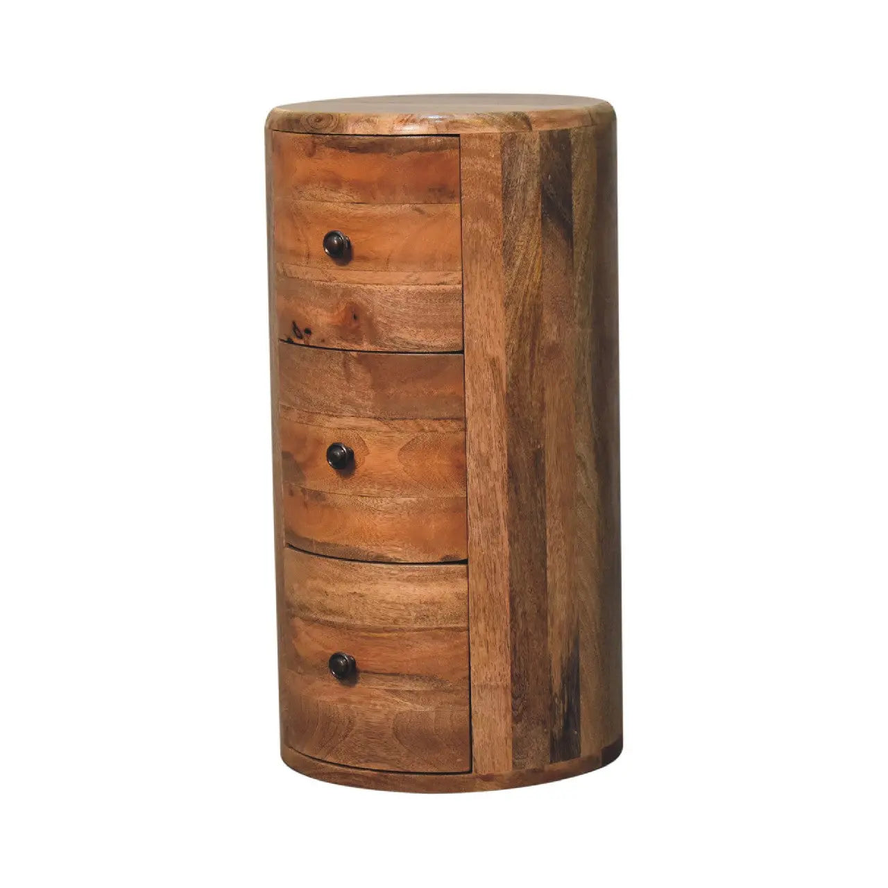 Oak-ish Drum Chest - Living with Luxury