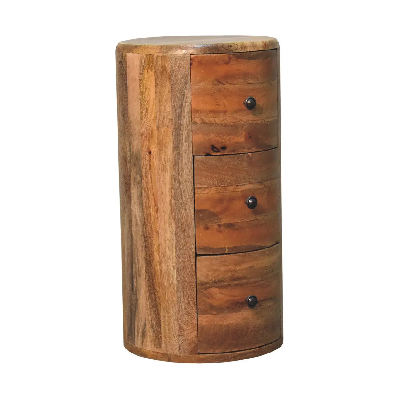 Oak-ish Drum Chest - Living with Luxury