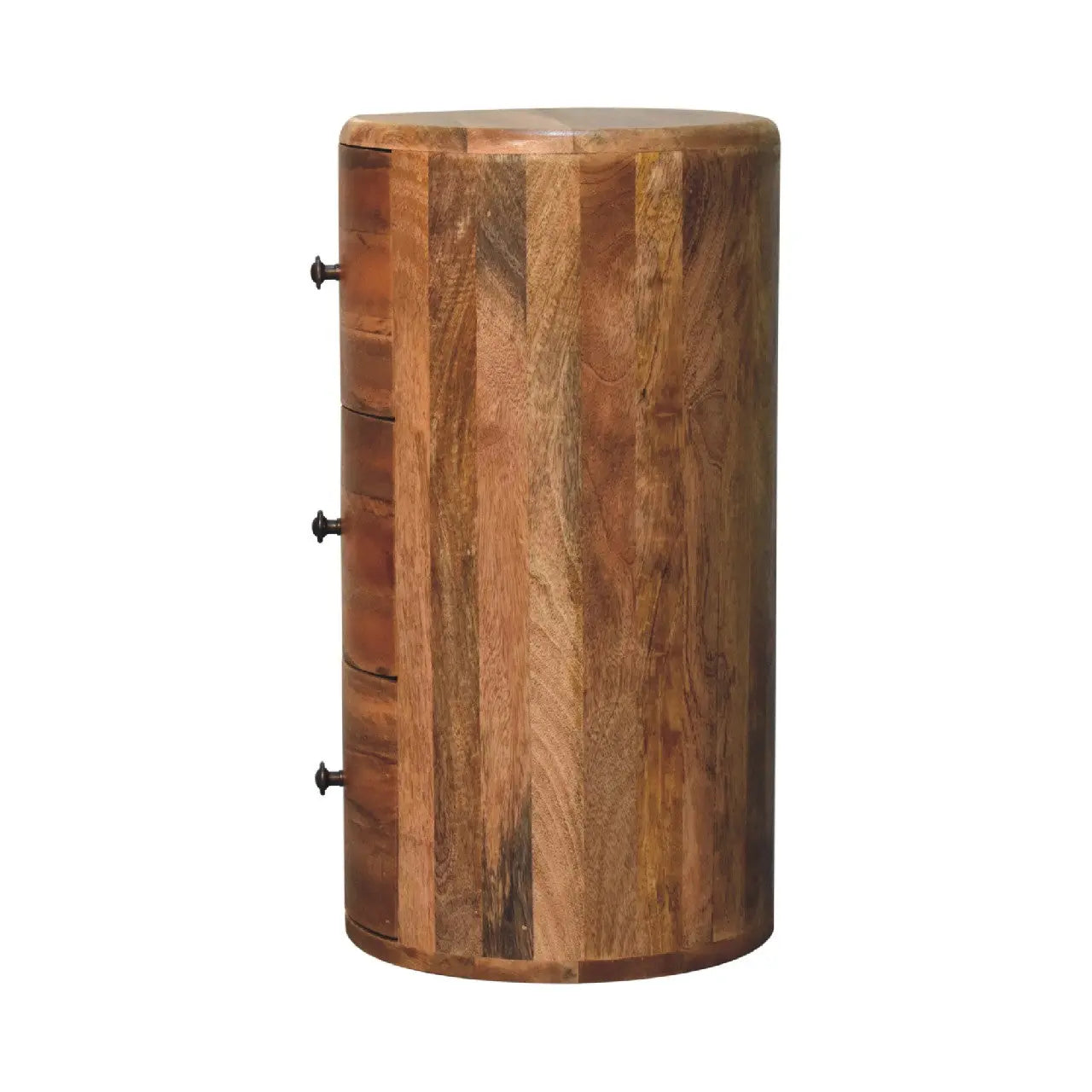 Oak-ish Drum Chest - Living with Luxury
