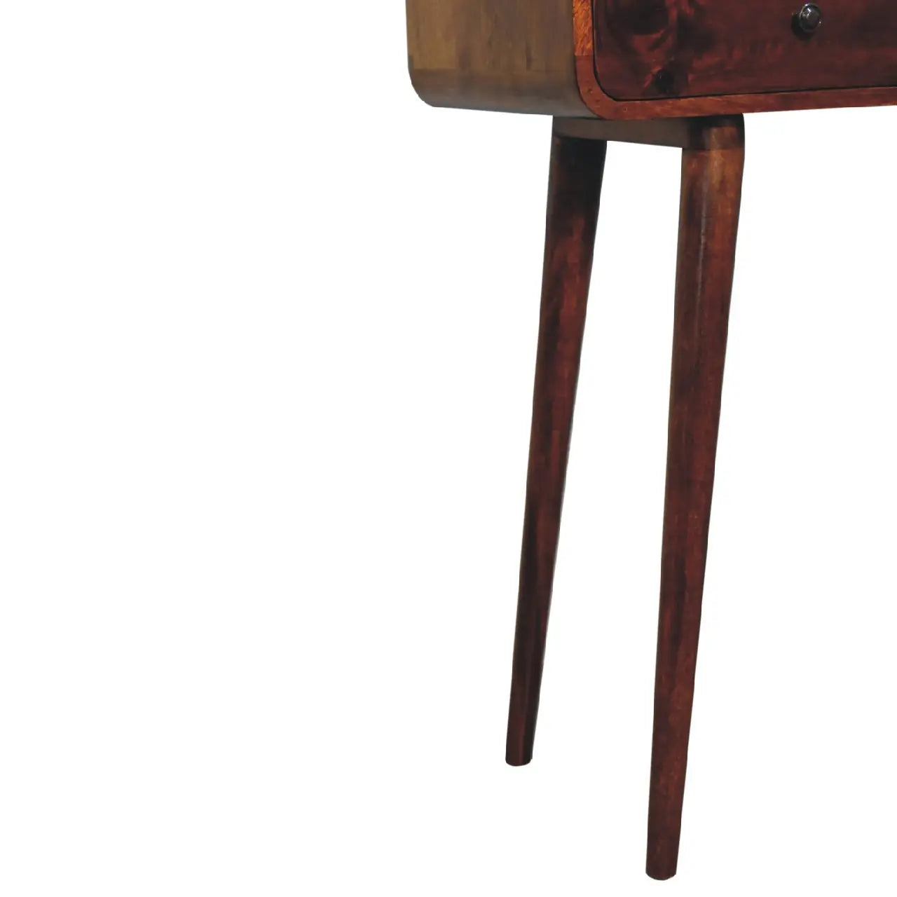 Chestnut Curved Hallway Table - Living with Luxury