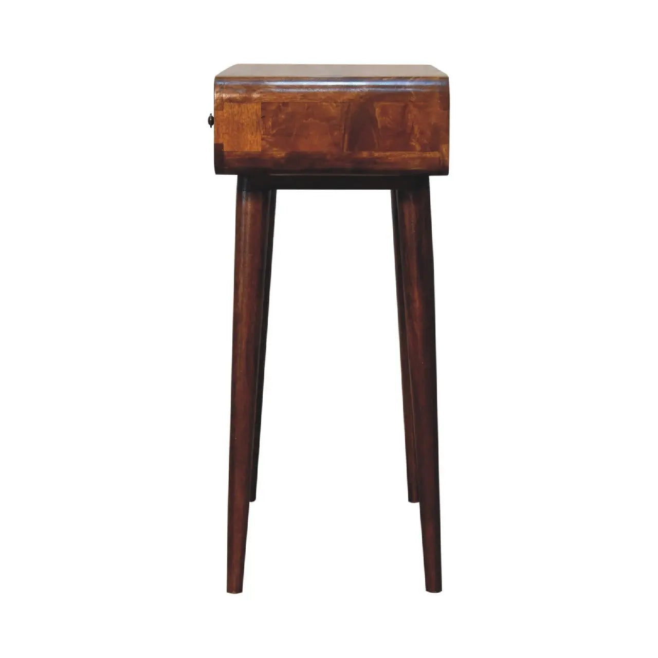 Chestnut Curved Hallway Table - Living with Luxury
